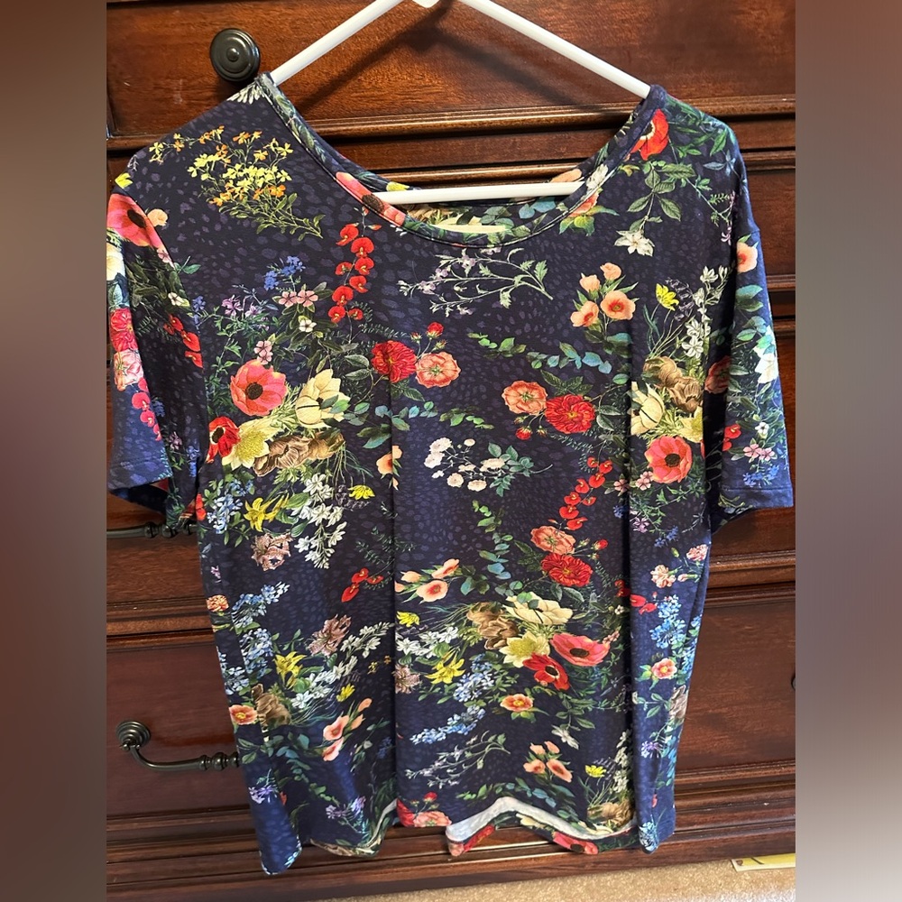 Johnny Was Floral Multicolor Blouse